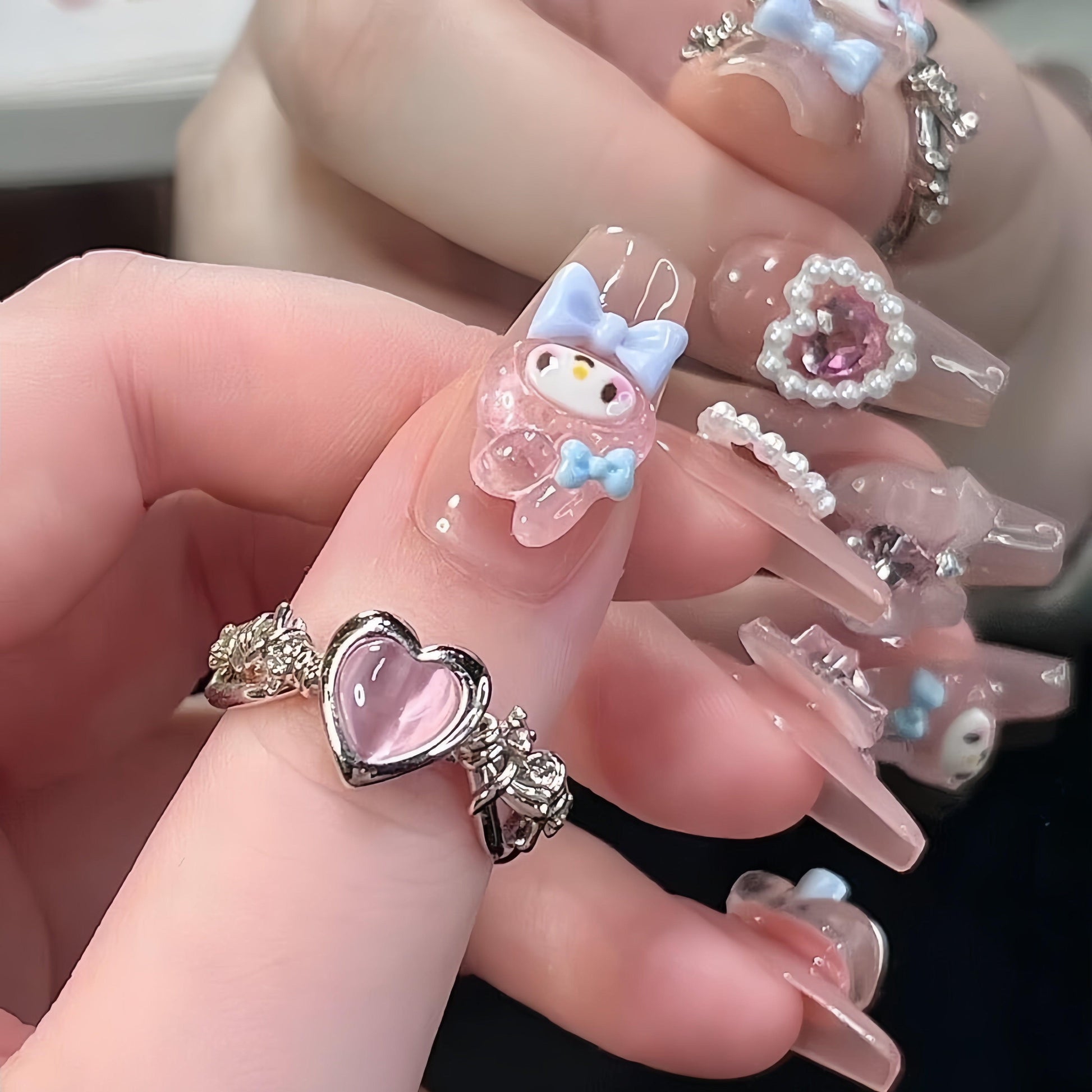 『Sweetie Melody』-[press-on-nails]-Cupid Fantasy-Beauty&Fashion