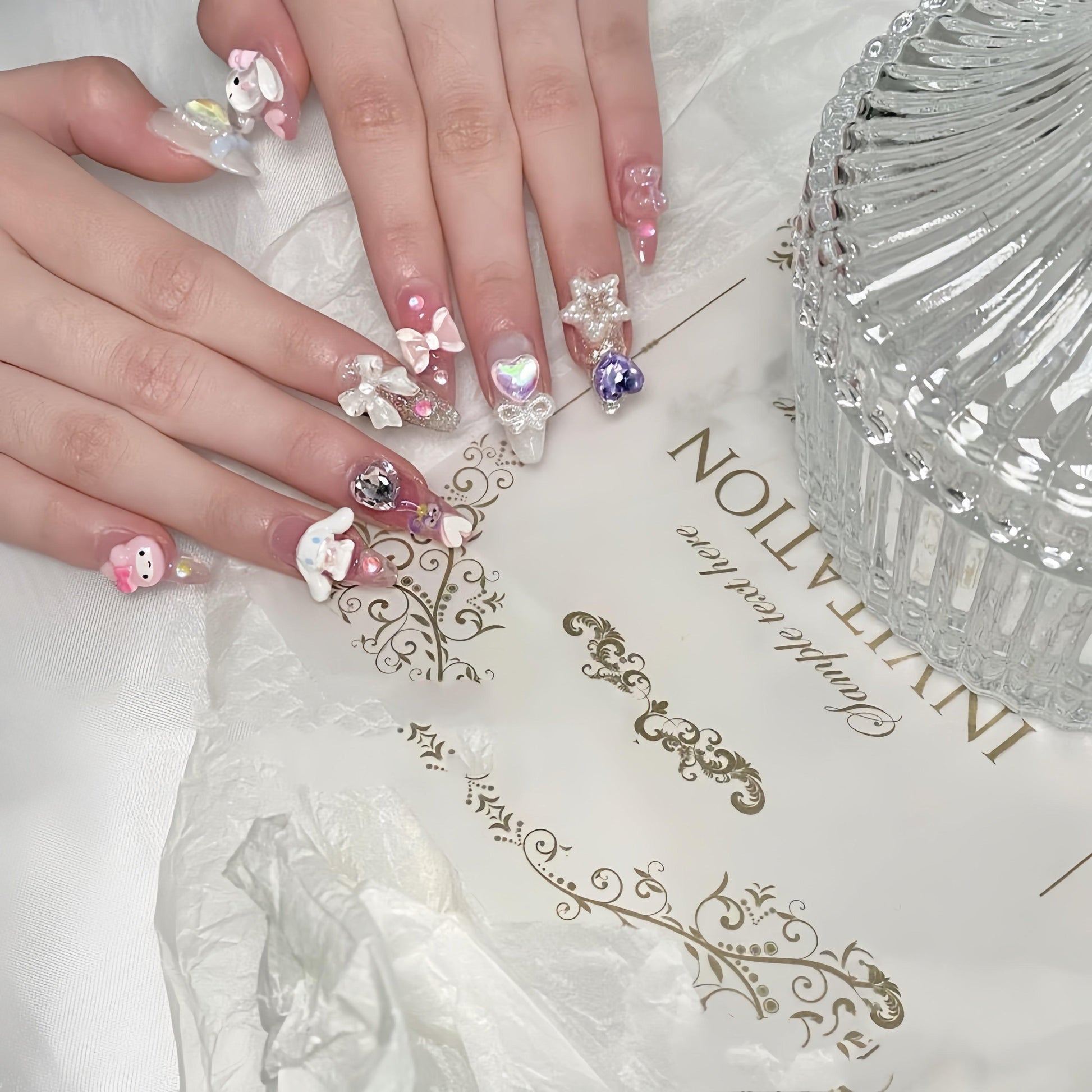 『Sweetie Melody』-[press-on-nails]-Cupid Fantasy-Beauty&Fashion