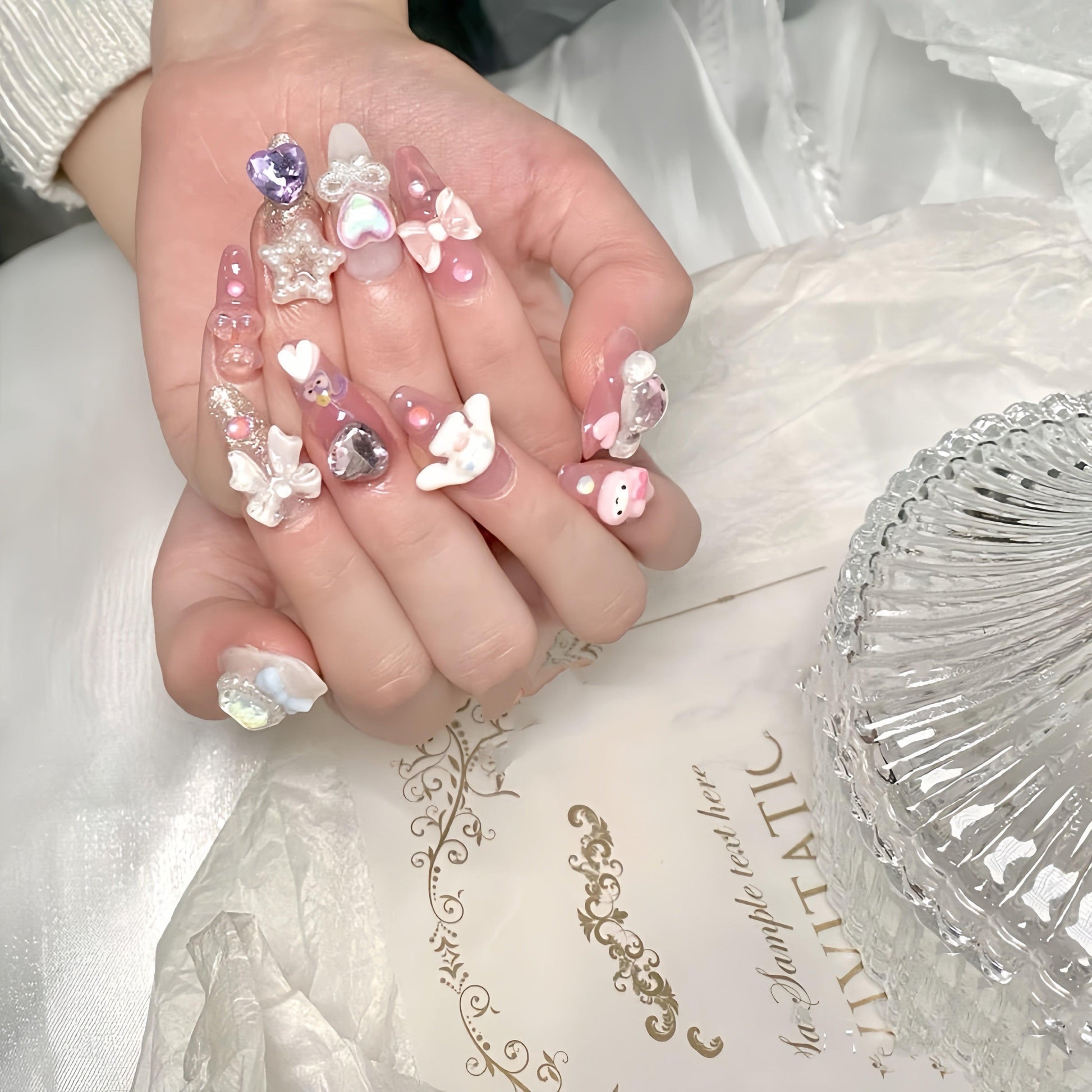 『Sweetie Melody』-[press-on-nails]-Cupid Fantasy-Beauty&Fashion