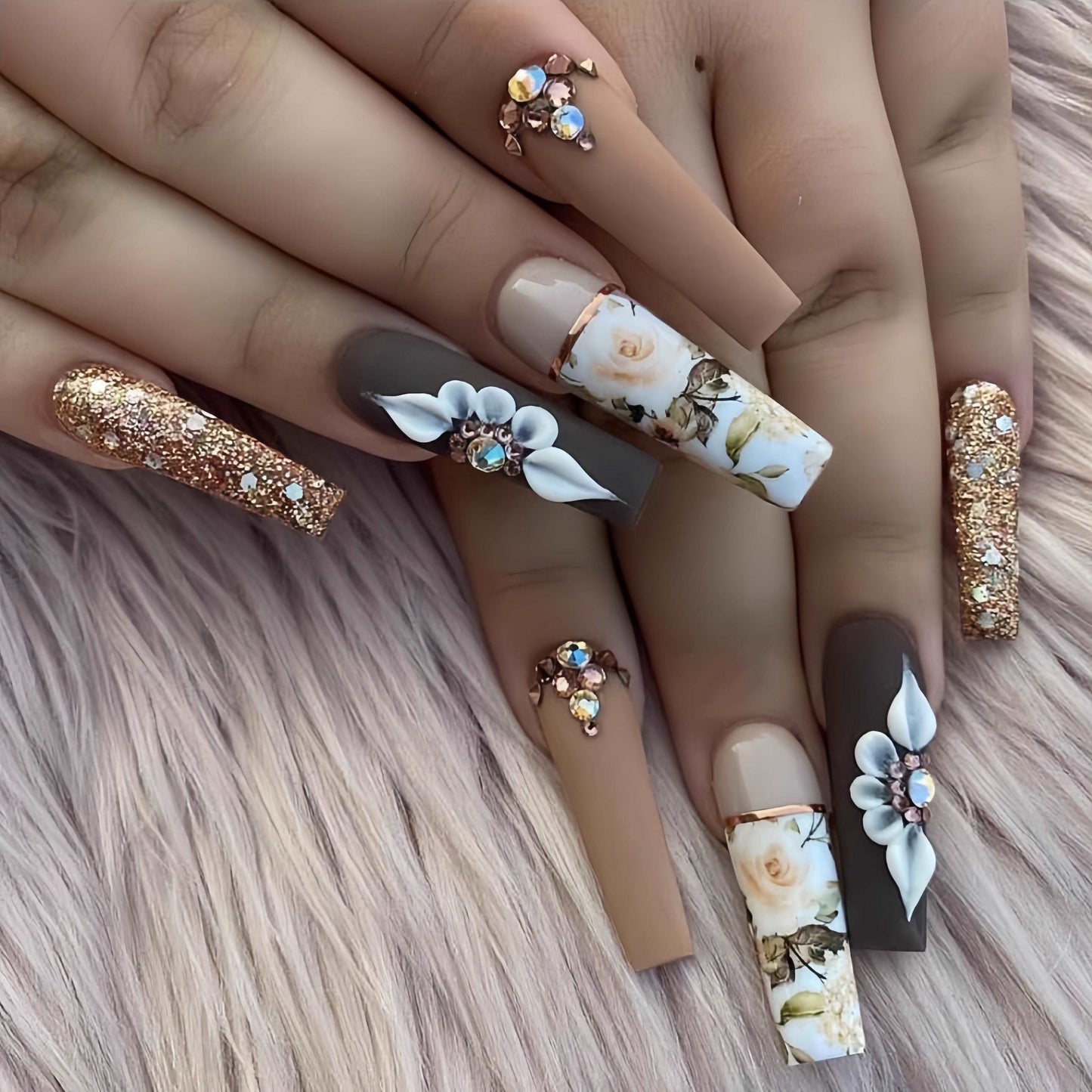 『Desert Flower』-[press-on-nails]-Cupid Fantasy-Beauty&Fashion