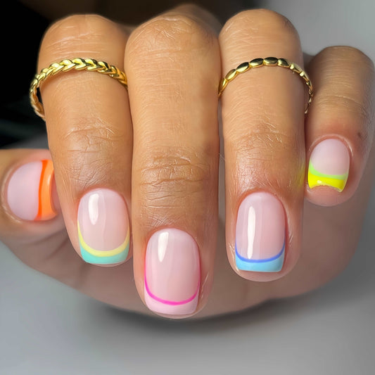 『Rainbow Candy』-[press-on-nails]-Cupid Fantasy-Beauty&Fashion