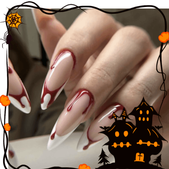 『Bleeding Nail』-[press-on-nails]-Cupid Fantasy-Beauty&Fashion