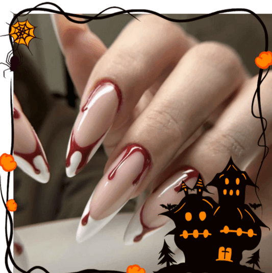 『Bleeding Nail』-[press-on-nails]-Cupid Fantasy-Beauty&Fashion