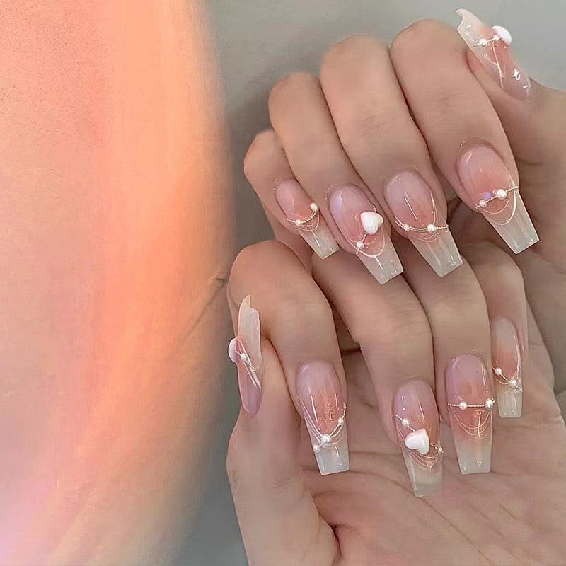 『Blooming Pearl』-[press-on-nails]-Cupid Fantasy-Beauty&Fashion