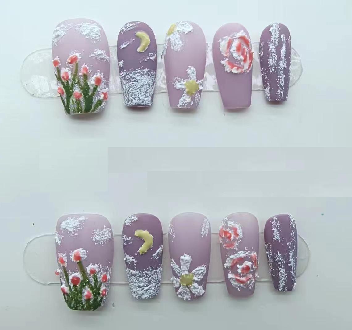 『Lilacs at Night』-[press-on-nails]-Cupid Fantasy-Beauty&Fashion