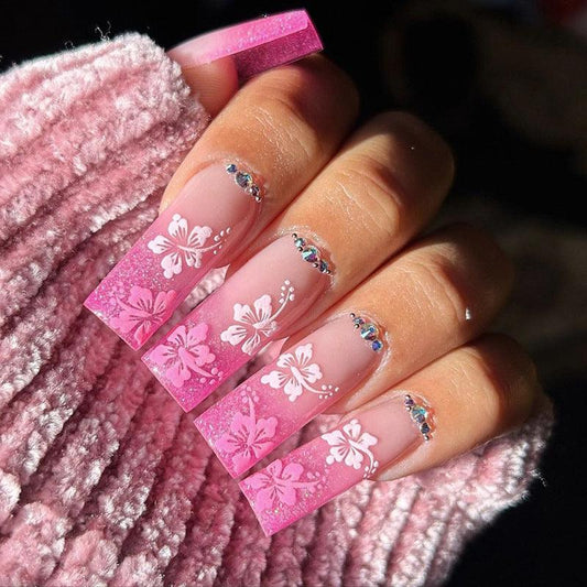 『Cherry Blossoms Fall』-[press-on-nails]-Cupid Fantasy-Beauty&Fashion