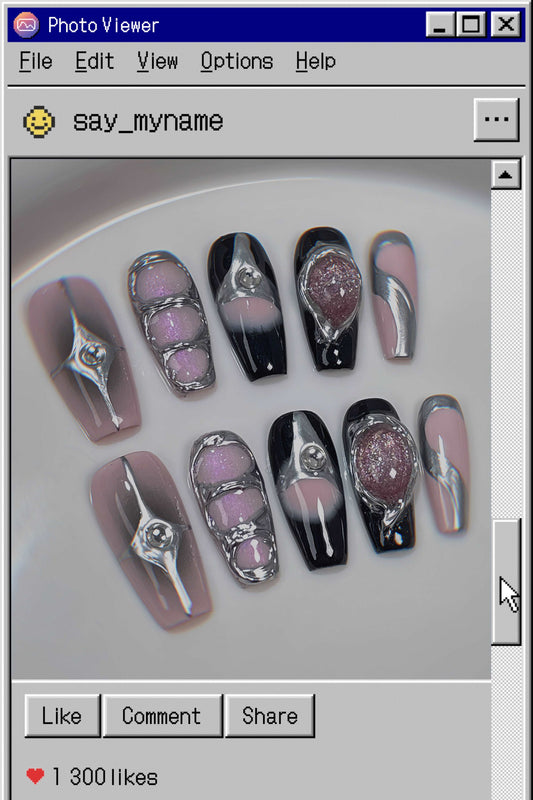 『Pink Bliss Elegance』-[press-on-nails]-Cupid Fantasy-Beauty&Fashion-fakenail-nailart